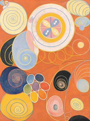 Group IV, No. 3. The Ten Largest, Youth by Hilma Af Klint Oil Painting