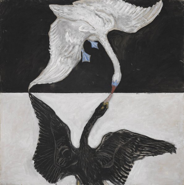 Main Product Photo of Group IX,SUW, The Swan, No. 1  Painting by Hilma Af Klint
