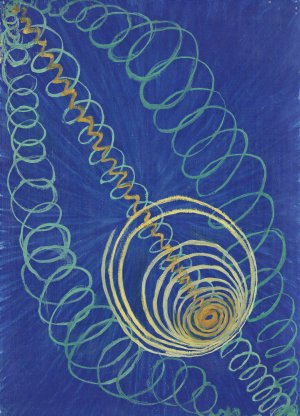 Primordial Chaos, No. 16, The WU-ROSEN Series. Grupp 1 by Hilma Af Klint Oil Painting