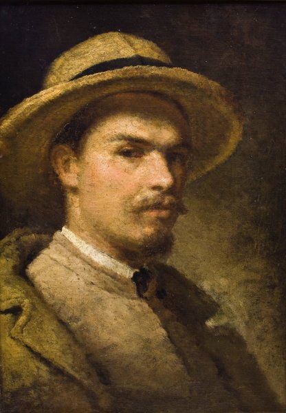 Self-Portrait  by Hipolit Lipinski - Hand-Painted Oil Painting Reproduction
