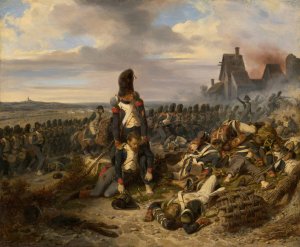 Battle Scene by Hippolyte Bellange Oil Painting
