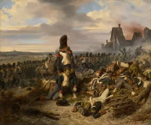 Battle Scene by Hippolyte Bellange Oil Painting