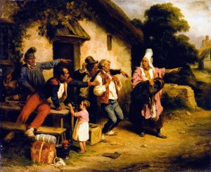 L'Ivrogne by Hippolyte Bellange Oil Painting