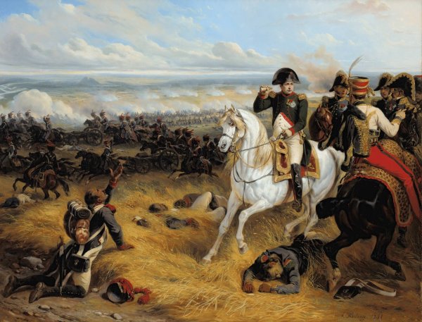 Napoleon In Wagram  by Hippolyte Bellange - Hand-Painted Oil Painting Reproduction