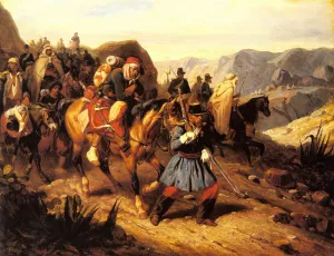 Returning from Battle by Hippolyte Bellange - Oil Painting Reproduction