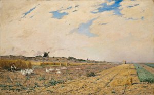 July Oil painting by Hippolyte Camille Delpy