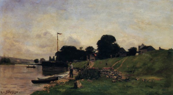 Le Depart Pour la Promenade by Hippolyte Camille Delpy - Hand-Painted Oil Painting Reproduction