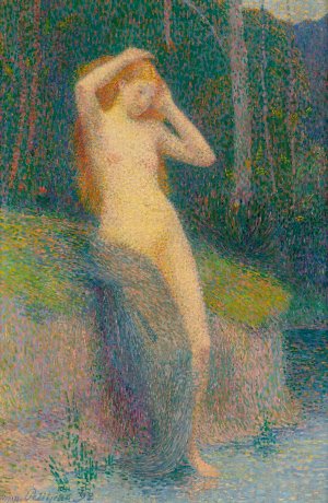 Nude In a Landscape by Hippolyte Petitjean Oil Painting