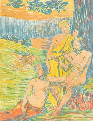 Pan IV Oil painting by Hippolyte Petitjean