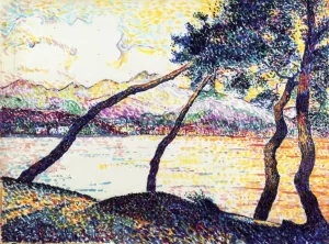 Umbrella Pines, Sainte-Maxime painting by Hippolyte Petitjean