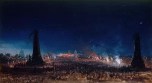 La fete du travail, au Champ-de-Mars, le 21 mai 1848 by Hippolyte Sebron Oil Painting
