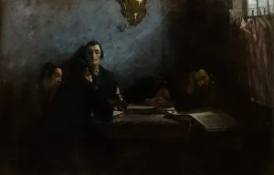 School of Talmudists by Samuel Hirszenberg School of Talmudists by Samuel Hirszenberg Oil Painting