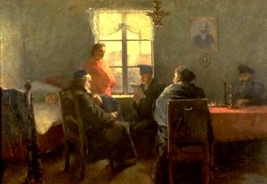 The Sabbath Rest by Samuel Hirszenberg Oil Painting