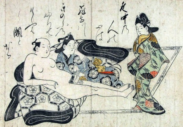 Main Product Photo of Shunga Painting by Hishikawa Moronobu