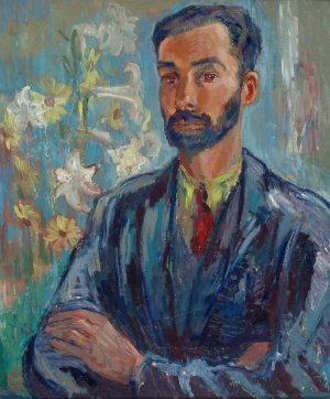 Portrait Of Master Titus Reuter Oil painting by Hjalmar Hagelstam