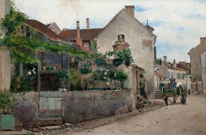 Motif from Vichy by Hjalmar Sandberg Oil Painting