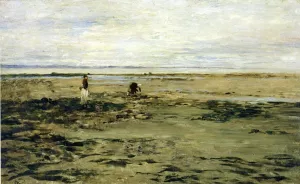 Clam Diggers by Homer Dodge Martin - Oil Painting Reproduction