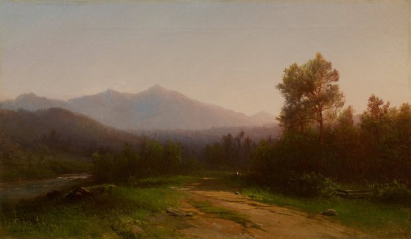 Hudson River Landscape  by Homer Dodge Martin - Hand-Painted Oil Painting Reproduction