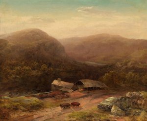 In the Housatonic Valley by Homer Dodge Martin Oil Painting