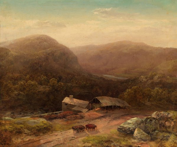 In the Housatonic Valley  by Homer Dodge Martin - Hand-Painted Oil Painting Reproduction