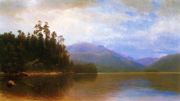 Main Product Photo of Saranac Lake Painting by Homer Dodge Martin