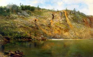 The Iron Mine, Port Henry, New York by Homer Dodge Martin - Oil Painting Reproduction