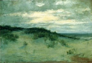 The Sand Dunes by Homer Dodge Martin Oil Painting