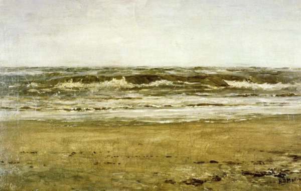 The Sea at Villerville by Homer Dodge Martin - Hand-Painted Oil Painting Reproduction