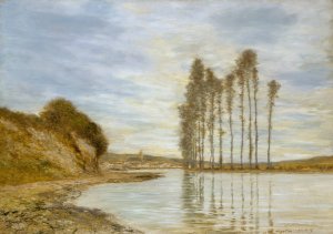 View on the Seine; Harp of the Winds by Homer Dodge Martin Oil Painting