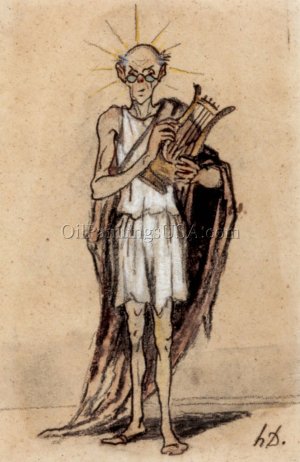 Apollo by Honore Daumier Oil Painting