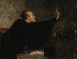 Avocat Plaidant by Honore Daumier Oil Painting