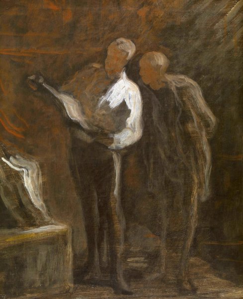 Main Product Photo of Collectors of prints Painting by Honore Daumier