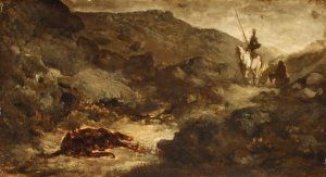 Don Quixote and the Dead Mule by Honore Daumier Oil Painting