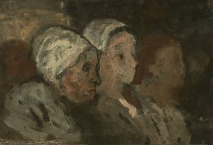 In Church by Honore Daumier Oil Painting