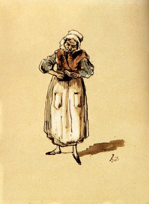 La Concierge by Honore Daumier Oil Painting