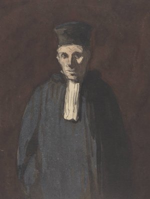 Prosecutor by Honore Daumier Oil Painting