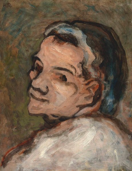 Tete de Scapin  by Honore Daumier - Hand-Painted Oil Painting Reproduction