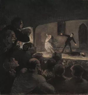 The Drama by Honore Daumier - Oil Painting Reproduction