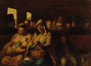 The Third-Class Carriage by Honore Daumier Oil Painting