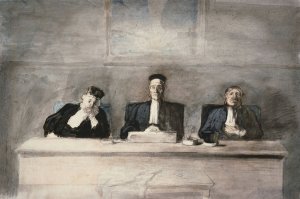 The Three Judges by Honore Daumier Oil Painting