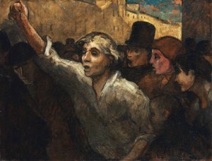 The Uprising by Honore Daumier Oil Painting