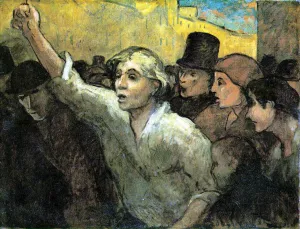 The Uprising Oil painting by Honore Daumier