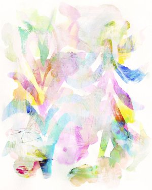 Flower and Rainbow Oil painting by Hope Bainbridge