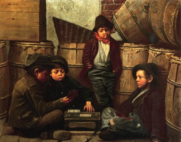 Little Scamps by Horace Bonham - Hand-Painted Oil Painting Reproduction