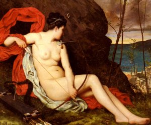Diane La Chasseuse by Horace De Callias Oil Painting