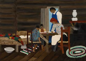 Giving Thanks by Horace Pippin Oil Painting