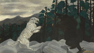 The Blue Tiger by Horace Pippin Oil Painting