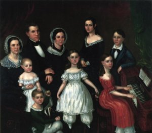 Lewis G. Thompson Family by Horace Rockwell Oil Painting