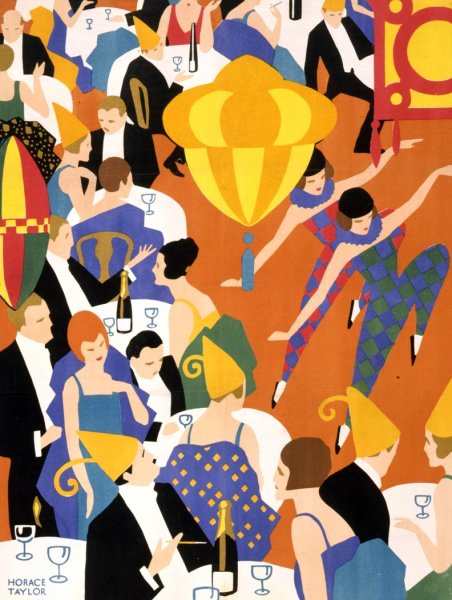 Brightest London, and home by Underground  by Horace Taylor - Hand-Painted Oil Painting Reproduction