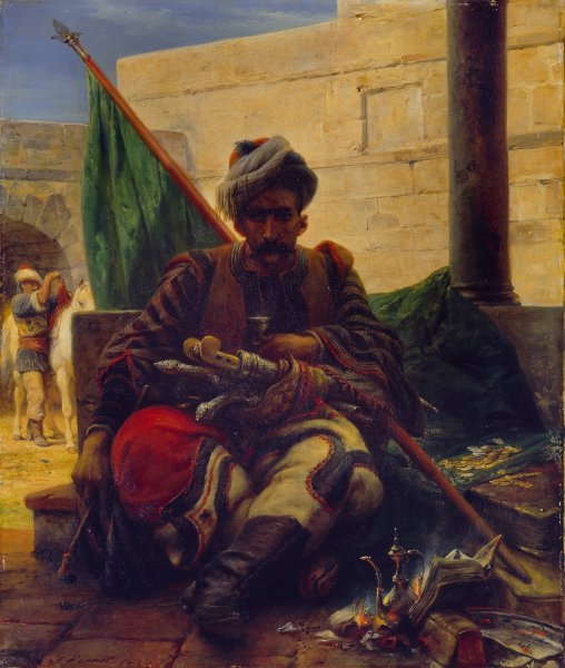 Main Product Photo of A Bashi-Bazouk  Painting by Horace Vernet